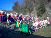 Ripresi da un'altra angolazione, ecco i protagonisti del Carnevale 2004 al gran completo, Stato Maggiore e maschere!