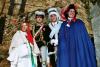 I Personaggi del carnevale edizione 2003: la Mugnaia Paola, il Generale Diego, il Segretario Stefano e la Vivandiera Sabrina