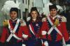 La vivandiera Eliana accompagnata da Luigino e dal fratello Enrico