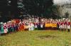 Tutti schierati al gran completo per la foto di gruppo del Carnevale Cascine anno 1995