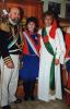 Al Salone: il Generale Piero Mania e la Mugnaia Noro Angela appongono la coccarda alla Vivandiera Ferrando Tamara.