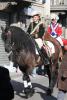 Il Generale Rene' in sella in piazza all'Olmetto