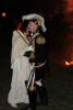 La Mugnaia Marina ed il Generale Rene' danzano al suono della marcia del Carnevale mentre si consuma la picarola
