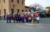 Taglio della testa al gallo:  le "Braje Bleu": da sinistra: Matteo Pellerey, Andrea Pession, Matteo Colosso, le Vivandiere Serena Balsamo e Patrizia Tonino, Luigino Lavorgna che parla con il Segretario Fabio Fusetti, Marco Ardissone e Roberto Lavorgna.