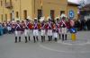 Taglio della testa al gallo: le "barje bianche" (da sin a dx): Moreno, Maurizio, Marco, Cristian, Luigino, il piccolo Stefano, Enrico e Adriano