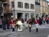 La Mugnaia Elena ed il Generale Damiano sfilano all'Olmetto accompagnati da Claudio e Francesco
