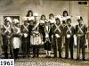 Foto di gruppo del Carnevale edizione 1961