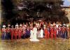 Foto di gruppo del Carnevale edizione 1976