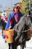 La Vivandiera Eleonora in sella la domenica mattina